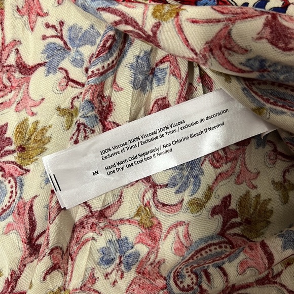 Band Of Gypsies Faux Wrap Paisley Dress Size Small - Picture 6 of 9